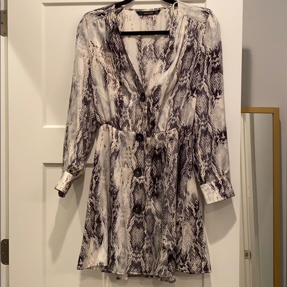 Zara Python Print Dress
